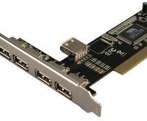 Placa PCI 4 + 1 Portas USB 2.0 - LogiLink