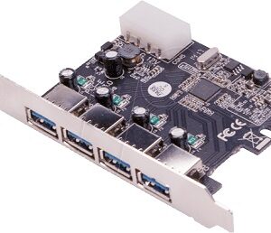 Placa PCI-E c/ 4 USB 3.0 Femea - LOGILINK