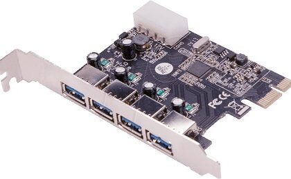 Placa PCI-E c/ 4 USB 3.0 Femea - LOGILINK