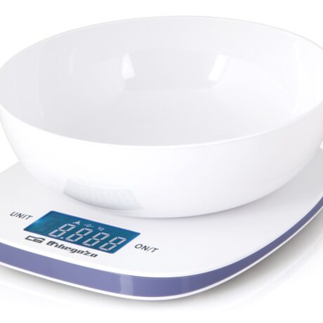 Balança de Cozinha 5Kg (1g) c/ Recepiente (Branco) - ORBEGOZO