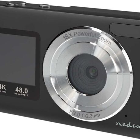 Máquina Fotográfica Digital 4K Ultra HD 48Mp 30fps (Preto) - NEDIS