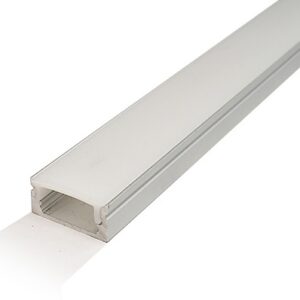 Perfil Alum?nio c/ Difusor Opaco p/ Fita de LEDs - 2 mts