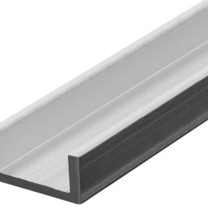 Perfil de Alumínio em U p/ Fita de LEDs 10mm - 2 mts