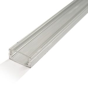 Perfil Alum?nio c/ Difusor Transparente p/ Fita de LEDs - 2 mts