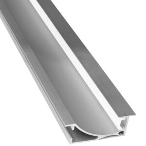 Perfil Embutir em Parede Pladur c/ Difusor Opaco p/ Fita de LEDs - 2 mts