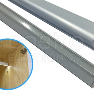 Perfil Aluminio c/ Difusor Opaco p/ Roupeiros, ... (2 mts)