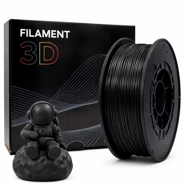 Filamento de Impressão 3D PETG CF 1,75mm 1Kg (Preto) - FILAMENT 3D