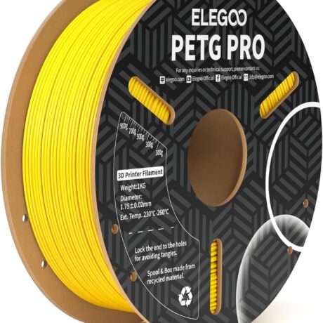 Filamento de Impressão 3D PETG Pro 1,75mm 1Kg (Amarelo) - ELEGOO