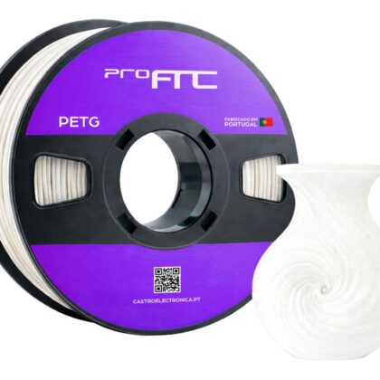 Filamento de Impressão 3D PETG 1,75mm 1Kg (Branco Neve) - ProFTC