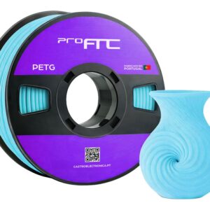 Filamento de Impressão 3D PETG 1,75mm 1Kg (Ciano) - ProFTC