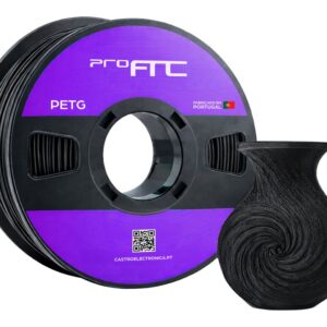 Filamento de Impressão 3D PETG 1,75mm 1Kg (Preto) - ProFTC