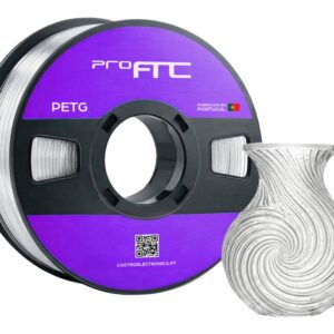 Filamento de Impressão 3D PETG 1,75mm 1Kg (Transparente) - ProFTC
