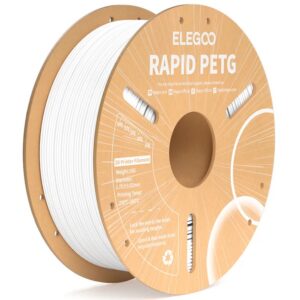 Filamento de Impressão 3D PETG Rapid 1,75mm 1Kg (Branco) - ELEGOO