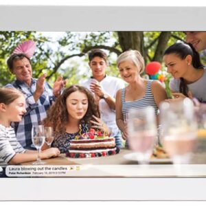 Moldura Digital 10.1 PFF-1024 Wi-Fi FRAMEO (Branco) - DENVER