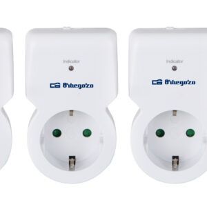Pack 3x Tomadas Programador 24 Horas 3600W c/ Comando - ORBEGOZO