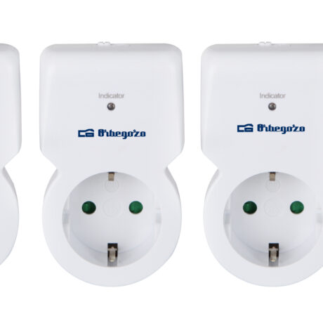 Pack 3x Tomadas Programador 24 Horas 3600W c/ Comando - ORBEGOZO