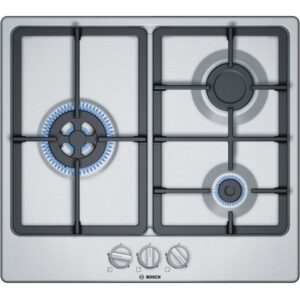 Placa c/ 3 Bocas a G?s 582x520mm (Inox) - BOSCH