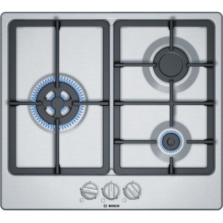 Placa c/ 3 Bocas a Gás 582x520mm (Inox) - BOSCH