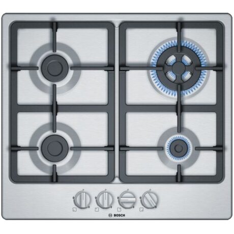Placa c/ 4 Bocas a Gás 582x520mm (Inox) - BOSCH