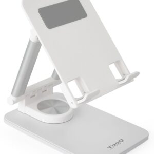Suporte de Mesa Ajust?vel p/ Smartphones/Tablet (Branco) - TOOQ