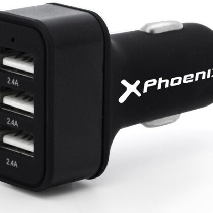 Carregador Isqueiro Universal 3 x USB 7.2A - PHOENIX