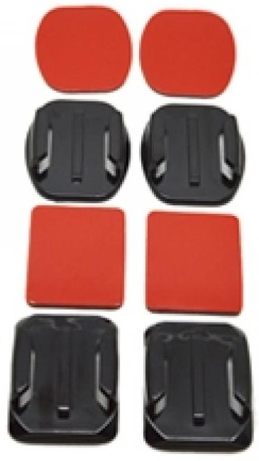 Pack 4x Adesivos Planos/Curvos 3M p/ Câmaras GoPro - PHOENIX
