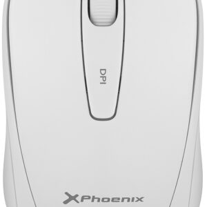 Rato ?ptico s/ Fios M250 1600dpi (Branco) - PHOENIX
