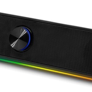 Soundbar Bluetooth 2.0 RGB 6W (Preto) - PHOENIX