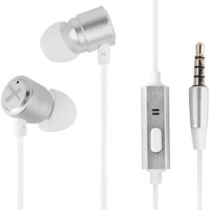 Auriculares Topsound c/ Fio e Microfone (Branco) - PHOENIX