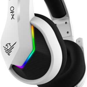 Auscultadores Headset Gaming X-IO RGB c/ Microfone (Branco) - PHOENIX