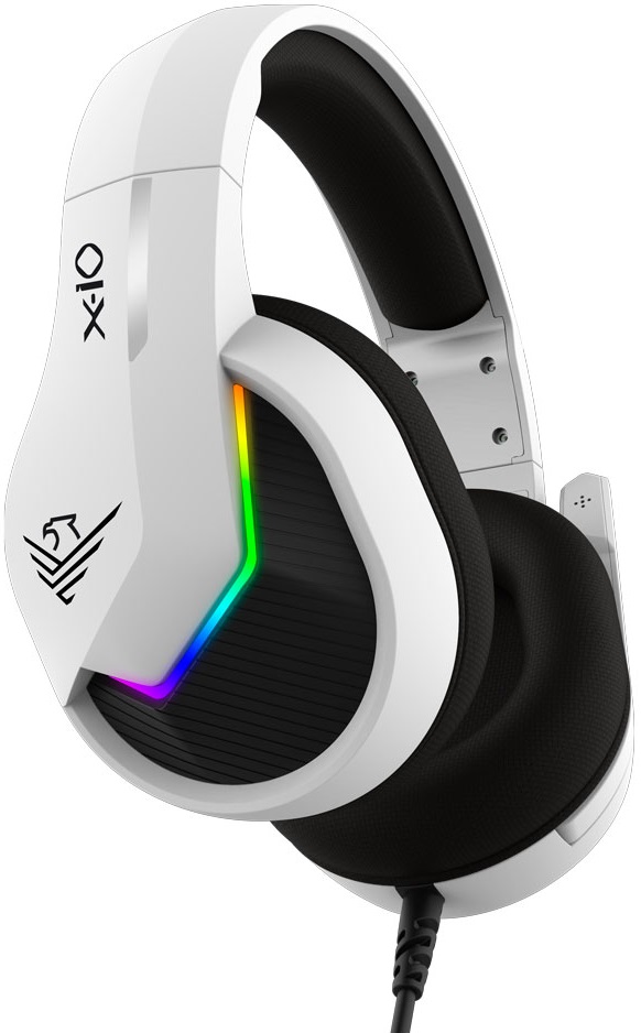 Auscultadores Headset Gaming X-IO RGB c/ Microfone (Branco) - PHOENIX
