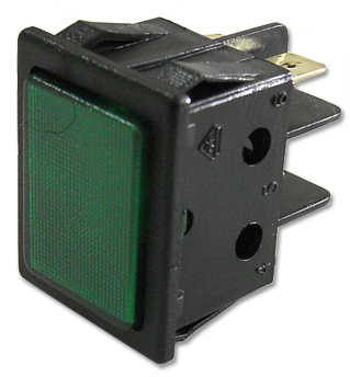 Avisador Quadrado Verde 220V