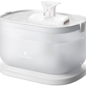 Fonte de Água Dockstream 2.5L c/ Bomba s/ Fios (Branco) - PETLIBRO