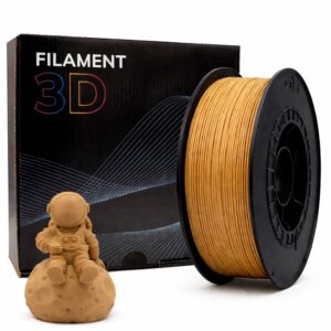 Filamento de Impressão 3D PLA 1,75mm 500g (Madeira Natural) - FILAMENT 3D