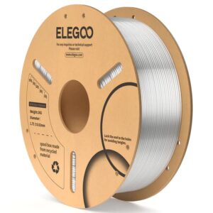 Filamento de Impress?o 3D PLA 1,75mm 1Kg (Transparente) - ELEGOO