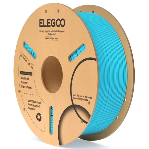 Filamento de Impressão 3D PLA 1,75mm 1Kg (Azul Céu) - ELEGOO