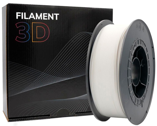 Filamento de Impressão 3D PLA 1,75mm 2,50Kg (Branco) - FILAMENT 3D