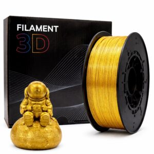 Filamento de Impressão 3D PLA GLITTER 1,75mm 1Kg (Dourado) - FILAMENT 3D