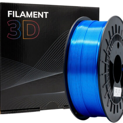 Filamento de Impressão 3D PLA SILK 1,75mm 1Kg (Azul) - FILAMENT 3D