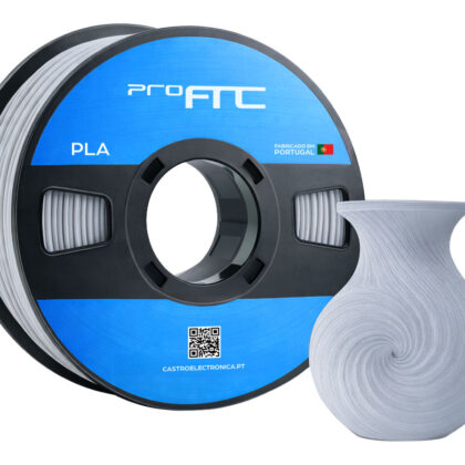 Filamento de Impressão 3D PLA 1,75mm 1Kg (Cinzento Frio) - ProFTC