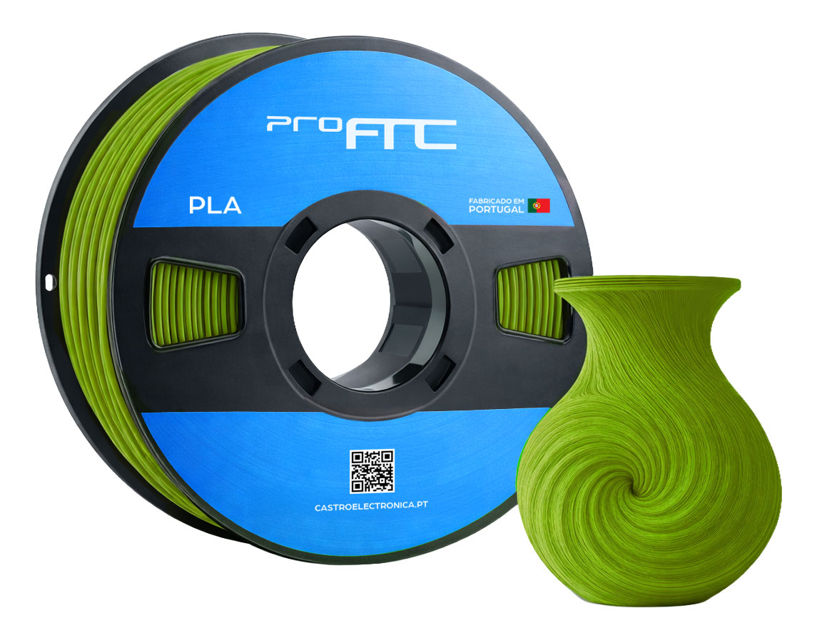 Filamento de Impressão 3D PLA 1,75mm 1Kg (Verde Militar) - ProFTC