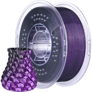 Filamento de Impressão 3D PLA SILK 1,75mm 1Kg (Preto/Roxo) - ELEGOO