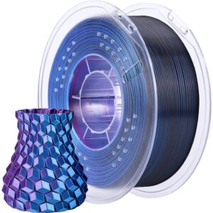 Filamento de Impress?o 3D PLA SILK 1,75mm 1Kg (Azul/Roxo/Preto) - ELEGOO