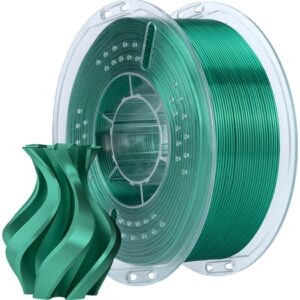 Filamento de Impressão 3D PLA SILK 1,75mm 1Kg (Verde Azevinho) - ELEGOO