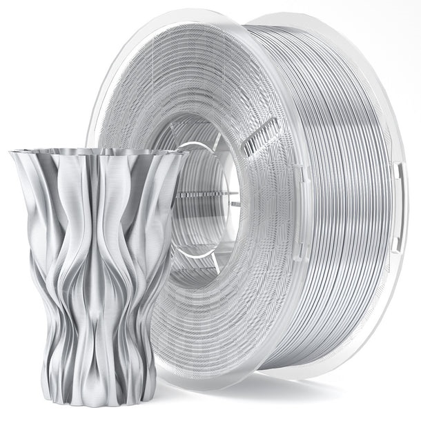 Filamento de Impressão 3D PLA SILK 1,75mm 1Kg (Prateado) - ELEGOO