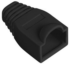 Pack de 100x Protetores de Cabos RJ45 (Preto) - LANBERG
