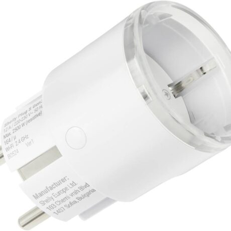 Tomada Inteligente Wi-Fi Matter c/ Medidor Consumo 220V 2500W 12A (Branco) - Shelly Plug S MTR Gen3