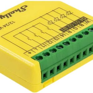 Módulo Controlador Inteligente Wi-Fi/Bluetooth p/ Fitas LED RGBW 12/24VDC - Shelly Plus RGBW PM