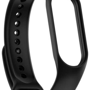 Pulseira Silicone Compat?vel c/ Xiaomi Mi Band 7 (Preto)