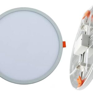 Painel de LED Redondo Ajust?vel ?118x20mm (?20...100mm) 9W 4000K 720Lm